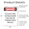 Signmission D-Class Fire Extinguisher For Danger Sign, Vinyl Decal, 10in W x 14in L, 2PK OS-2PACK-DS-D-1014-V-2377 - alternate 3